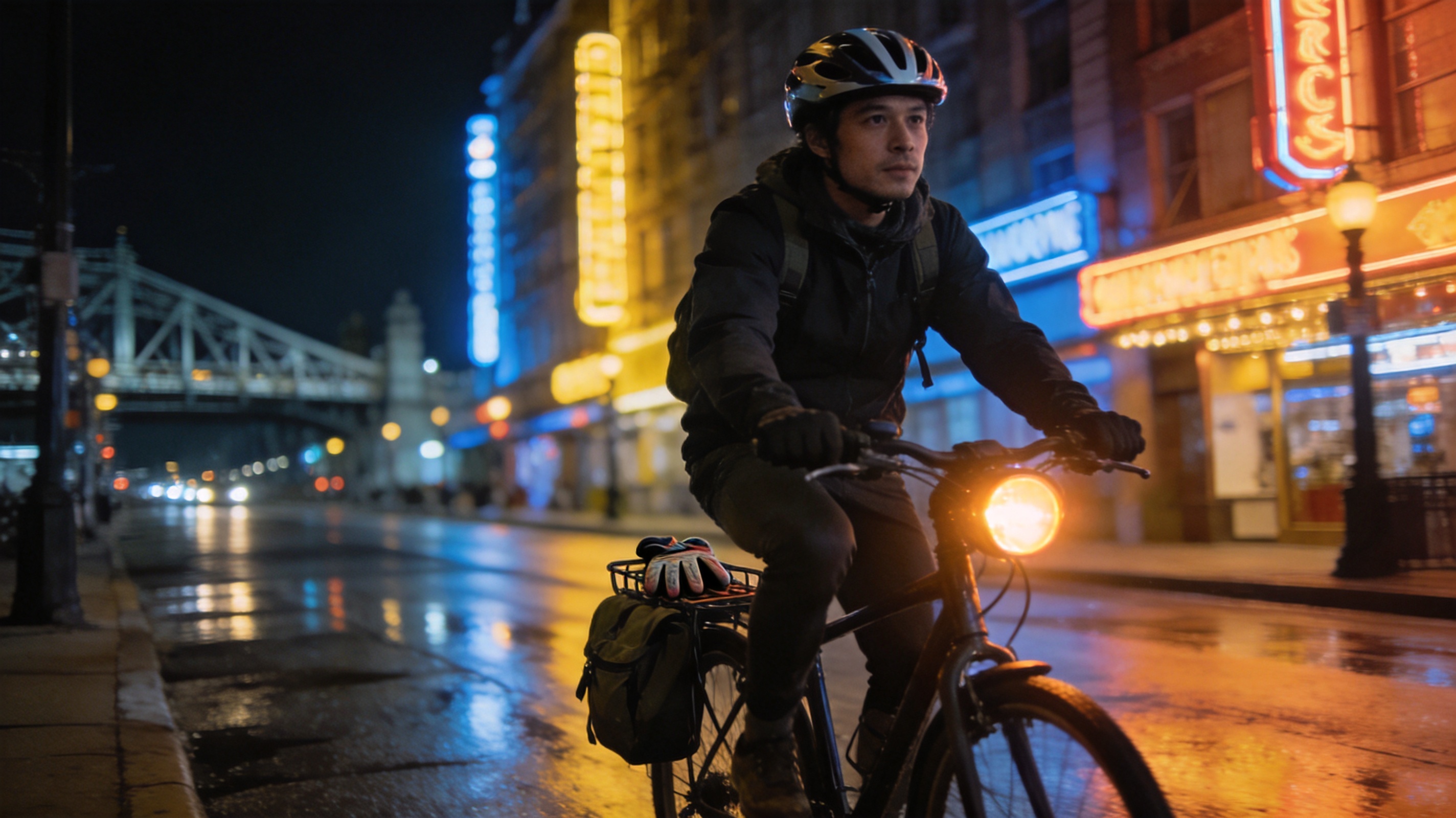 骑行爱好者分享城市夜骑路线与安全技巧
